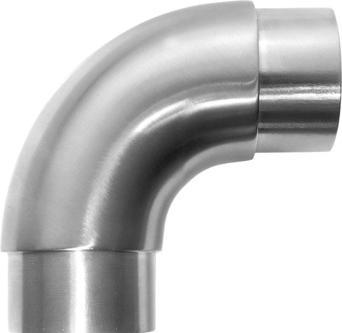 OK-Line Rohrverbinder 90° gebogene Ausführung (Edelstahl A2)