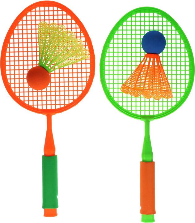 Produktbild YG Sport Badminton-Set, grosse Federbälle