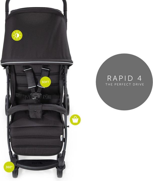 Actual product image Hauck Buggys & Sportwagen Buggy Rapid 4 inkl. XXL Zubehörpaket & Buggy-Lenkrad (0.50 - 4 years)