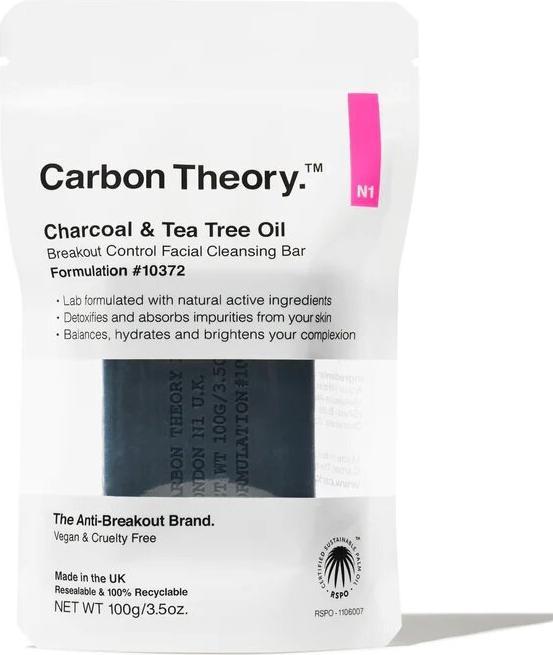 Actual product image Carbon Theory Charcoal Tea Tree Oil Vitamin E Overnight Detox Serum 1oz (Facial cleansing wipes)