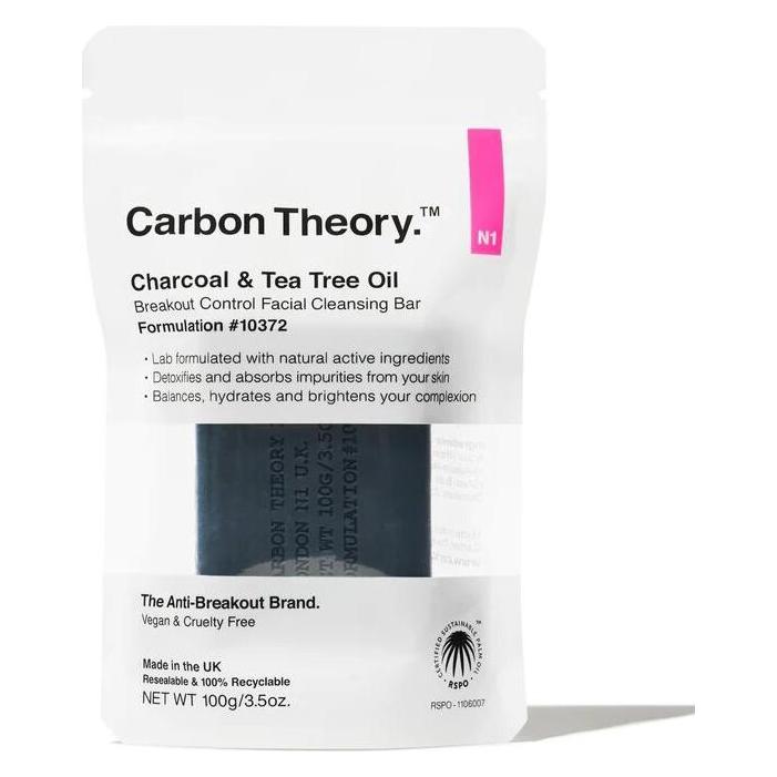 Carbon Theory, Pulizia Viso, Carbone Tea Tree Oil Vitamina E Siero Disintossicante Overnight 1 Oz. (Salviette Detergenti Per Il Viso, 100 G)