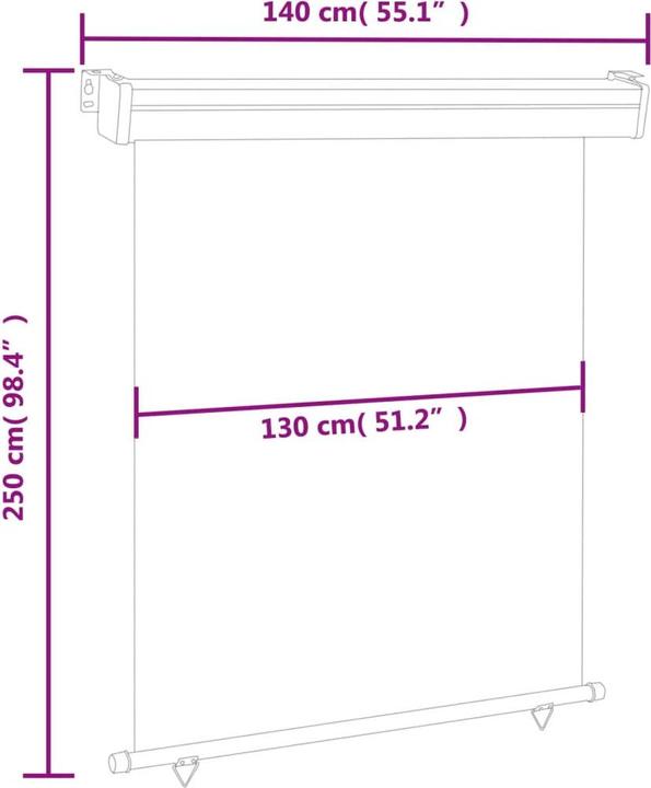 Actual product image VidaXL Jerges (1.40 m)