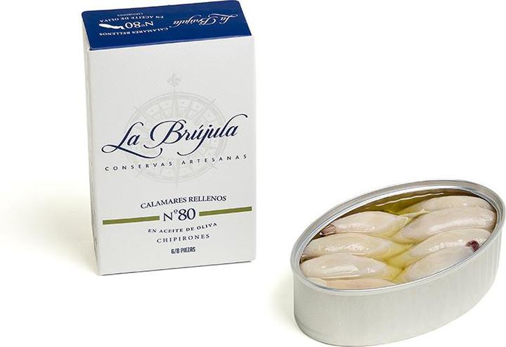 Image du produit La Brújula Bébé poulpe farci à l'huile d'olive (990 g)