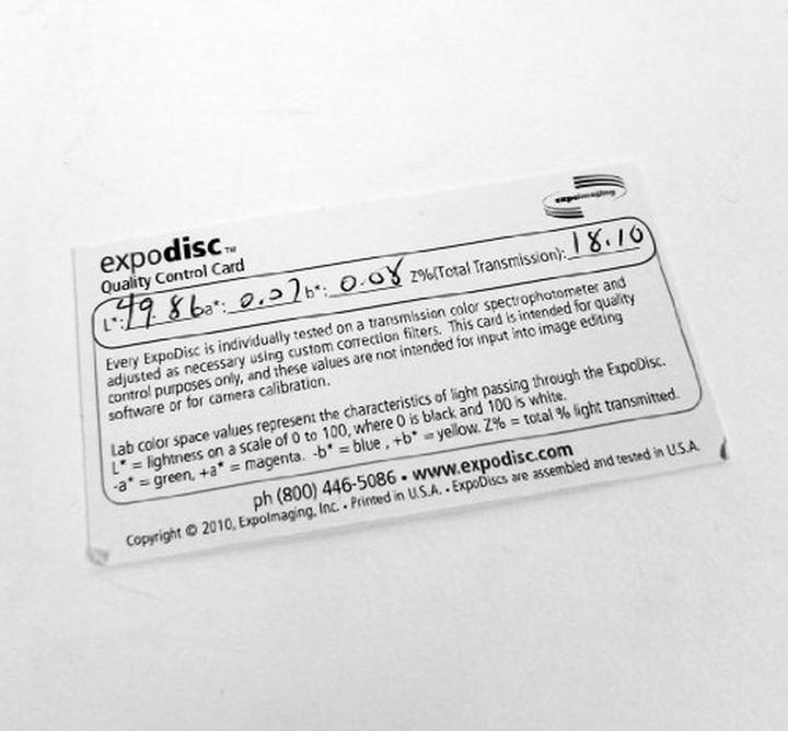 Actual product image Expodisc Pro white balance filter 62mm (62 mm, Neutral colour filter)