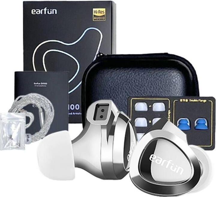 Actual product image EarFun Wired earphones EH100 (silver) (Cable)