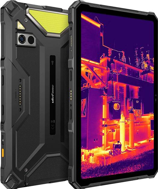 Produktbild Ulefone Armor Pad 4 Ultra 5G Tablet mit Wärmebildkamera, 256GB, Schwarz (5G, 10.36", 256 GB, Schwarz)