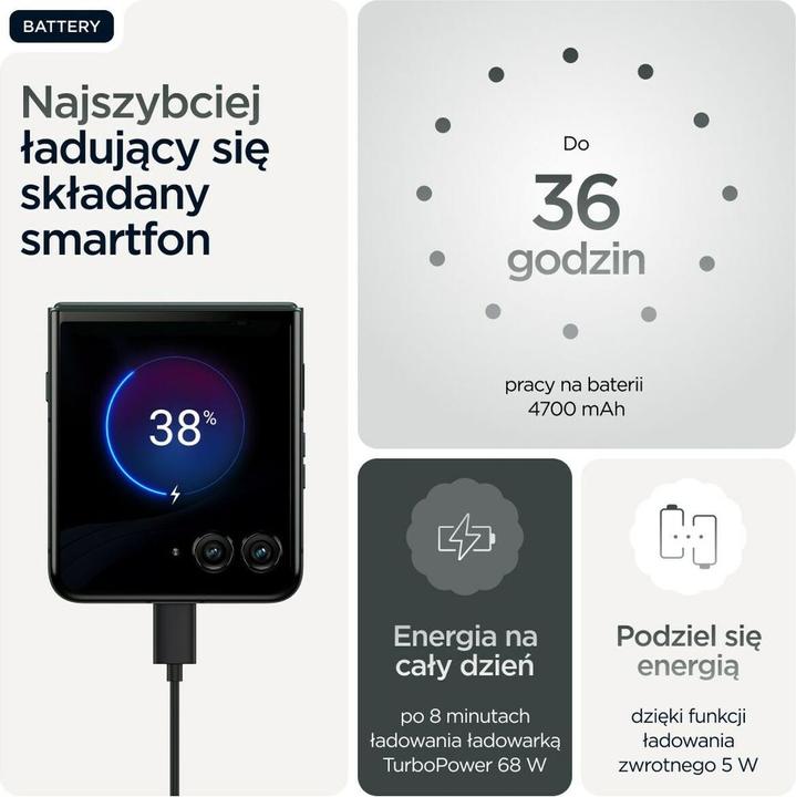 Productafbeelding Motorola Razr 60 Ultra (512 GB, Pantone Scarabee, 6.96", SIM + eSIM, 5G)