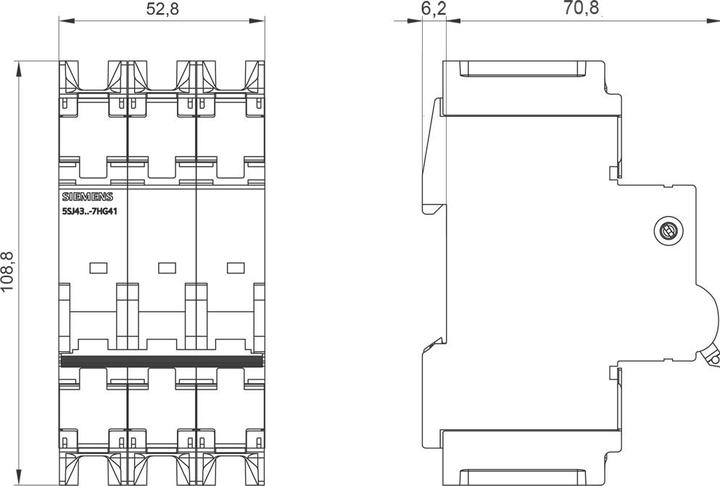 Produktbild Siemens Leitungsschutzschalter UC C 35A 3p 240V 5SJ4335-7HG41