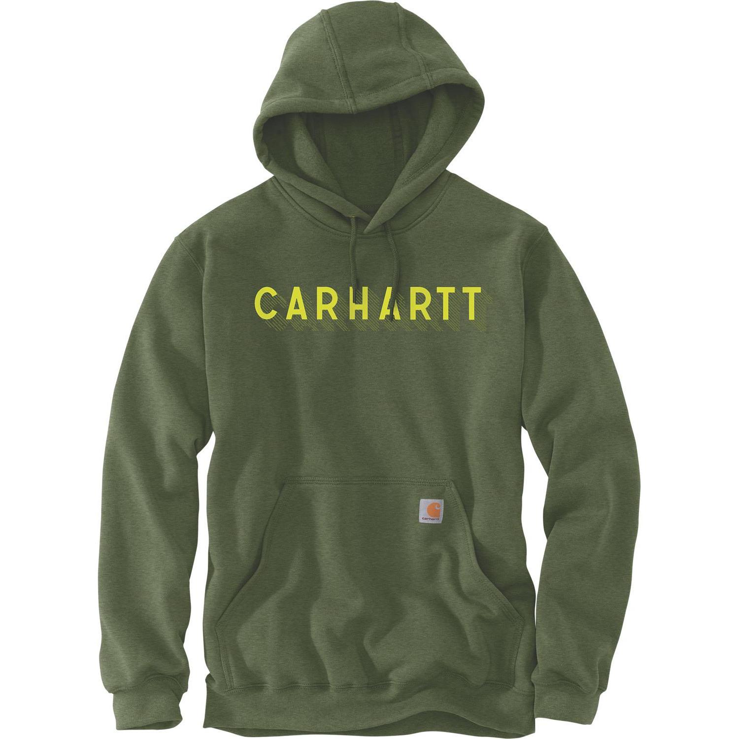 Visent, Uomini, Felpa + Maglione, Bluza Carhartt Rain Defender Midweight Logo Chive, Verde, (S)