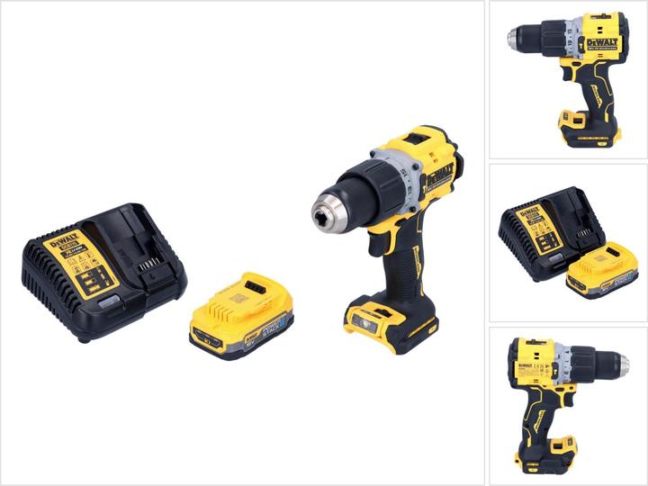 Produktbild DeWalt DCD 805 E1 Akku Schlagbohrschrauber 18 V 90 Nm Brushless + 1x Akku 1,7 Ah + LadegerÃ¤t