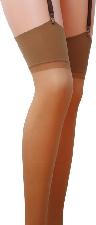 Produktbild Passion PE ST001 Strapsstrümpfe beige 17 DEN 3/4 (L, XL)