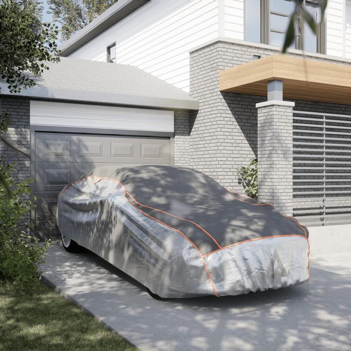 Actual product image vidaXL Car cover for saloon hail protection full L & silver