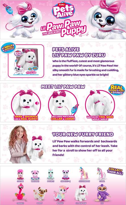 Produktbild Zuru Pets Alive Lil' Paw Paw (32 cm)