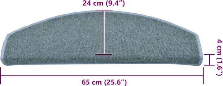 Immagine prodotto vidaXL Treppenmatte (65 x 24 cm)