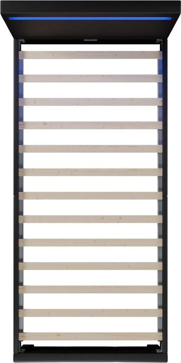 Actual product image Juskys LED upholstered bed Verona with slatted frame (90 x 200 cm)