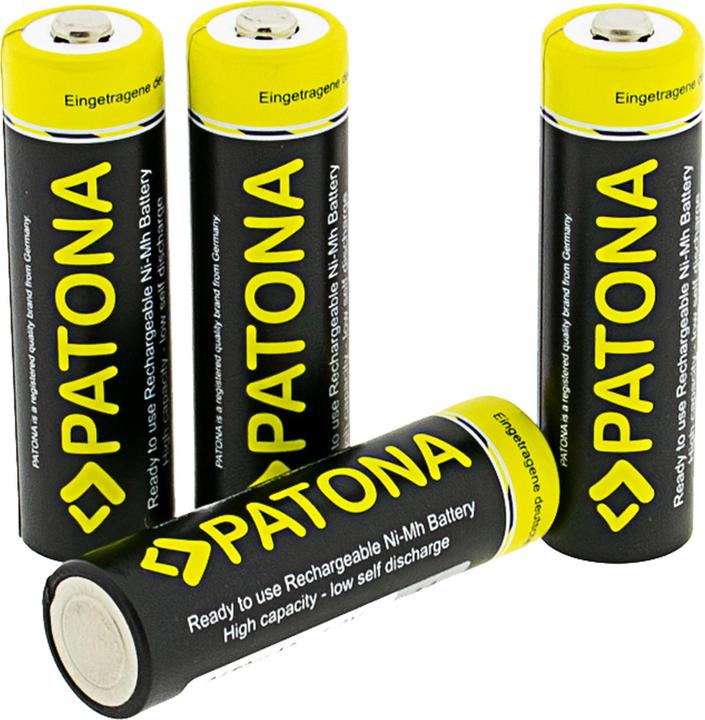 Image du produit Patona Batterie 4x Mignon AA 2450mAh NiMH (4 pcs, AA, 2450 mAh)