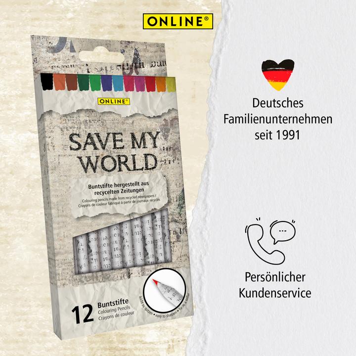 Immagine prodotto Online Pastelli Save My World 7920 12 pezzi (12x)
