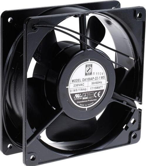 Produktbild RS PRO AC sleeve fan, 120x38mm 187cu.m/h 230V (120 mm)