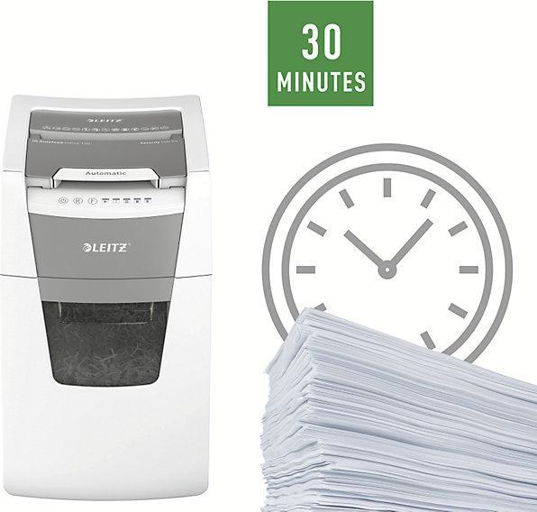 Produktbild Leitz Aktenvernichter IQ Autofeed Office 150 Partikelschnitt 44 l (Partikelschnitt)