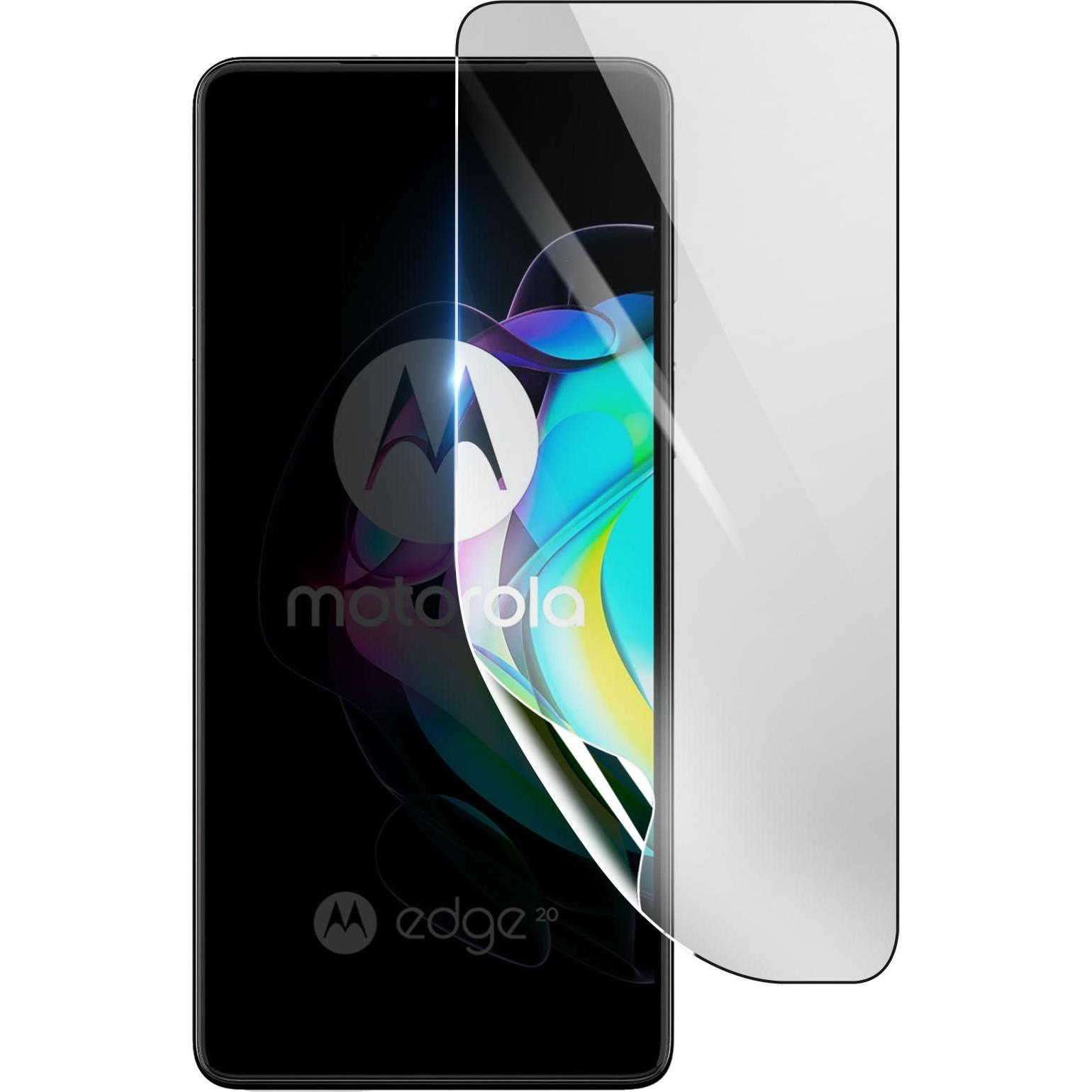 3MK Hydrogel Bildschirmfolie für Motorola Edge 20 (1 Stück, Motorola Edge 20), Smartphone Schutzfolie, Transparent