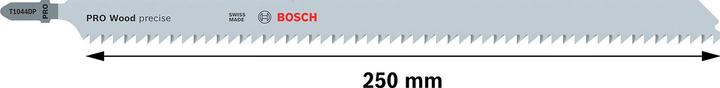 Actual product image Bosch Professional Zubehör PRO Wood precise T1044DP Jigsaw blade, 250 mm, 3 pcs.