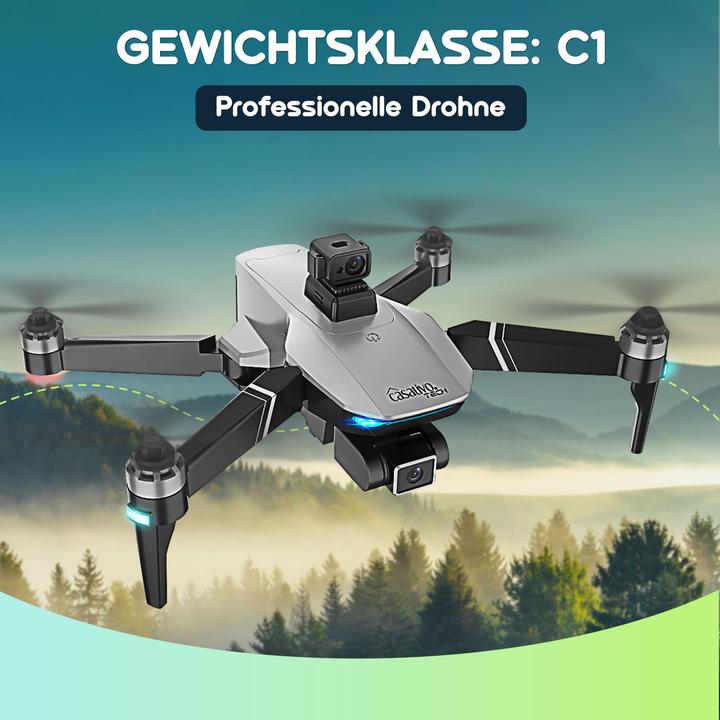 Immagine prodotto Casativo Drone GPS con videocamera full HD, pieghevole, gimbal a 3 assi, auto-follow, app (25 min, 450 g)