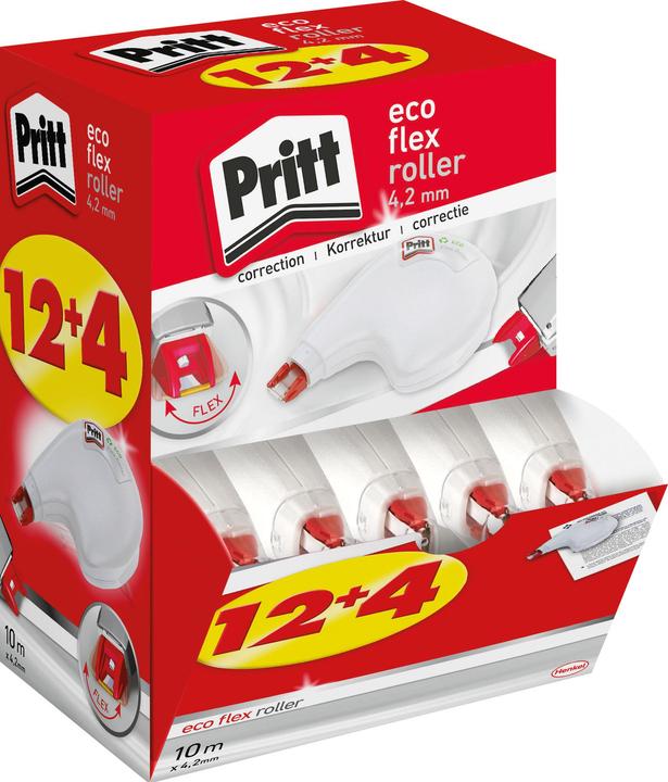 Produktbild Henkel Korrektur Einweg Roller ECOFlex, 4,2mm, Sideway à 16Stk