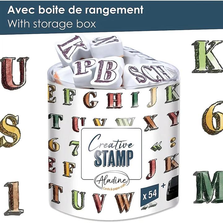 Actual product image Aladine Stamp Set "Alphabet
