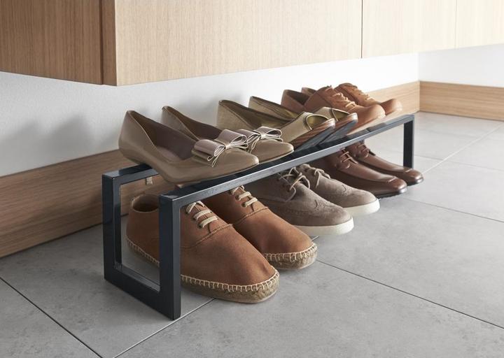 Produktbild Yamazaki 2-stöckiges ausziehbares Schuhregal LINE (38 x 15 x 30 cm)