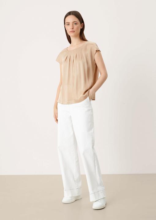 Image du produit s.Oliver Bluse Satinbluse mit Falten (40)