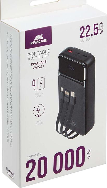 Image du produit Rivacase VA2221 (20000 mAh, 22.50 W, 74 Wh)