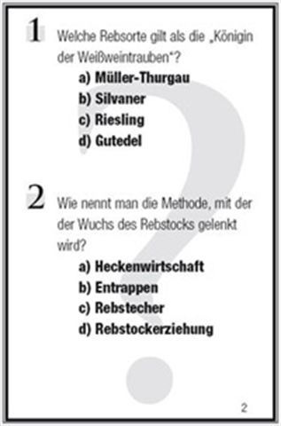 Produktbild Welt der Weine - Das kleine Weinquiz (Deutsch)