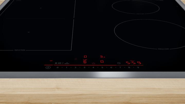 Produktbild Bosch Hausgeräte Serie 6, Induktionskochfeld, 60 cm, Schwarz, Mit Rahmen aufliegend, PVS64RHB1E (58.30 cm, Elektrokochfeld)