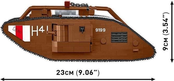 Actual product image Cobi - World War I - Mark V 848 pcs (Not For Sale In Hungary) /Toys