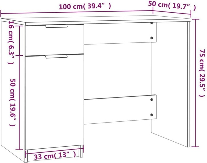 Produktbild VidaXL Fonz (100 x 50 x 75 cm)