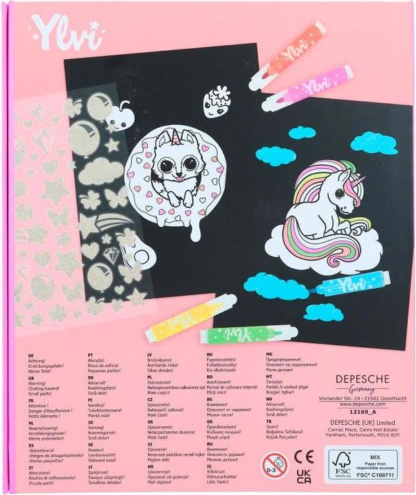 Immagine prodotto Depesche Ylvi e i Minimoomis - Libro da colorare al neon (412169)