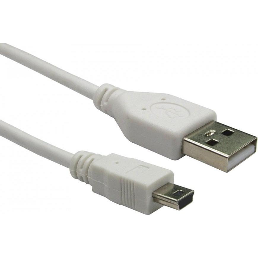 Cables Direct CDL 0.5M USB 2.0 A-MINIB 5 Pin Wht (0.50 m), USB Kabel
