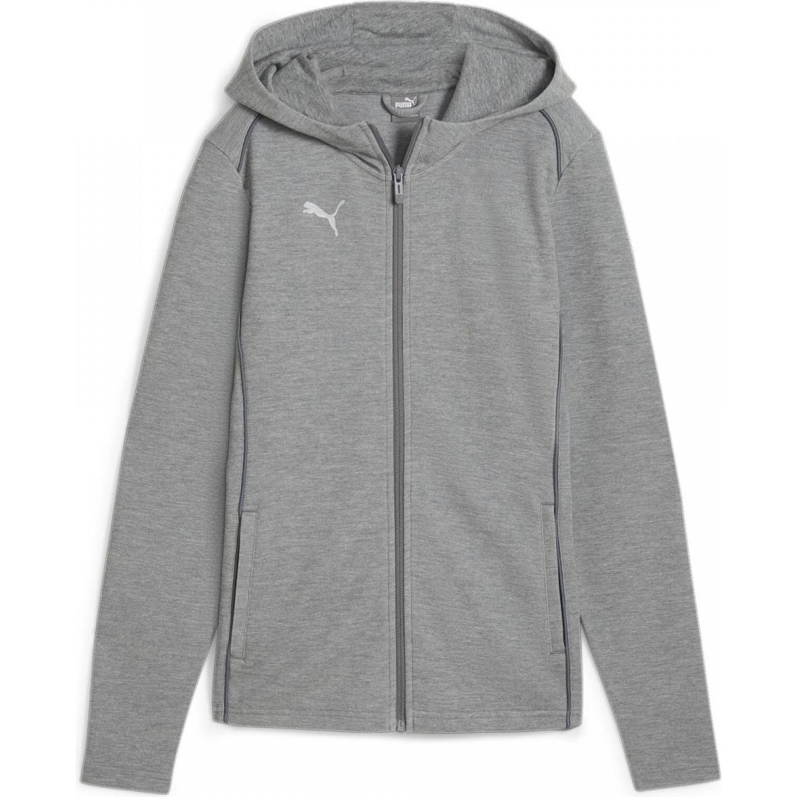 Puma, Damen, Laufjacke, teamFINAL Casuals Hooded Jkt Wmn (M), Schwarz, M