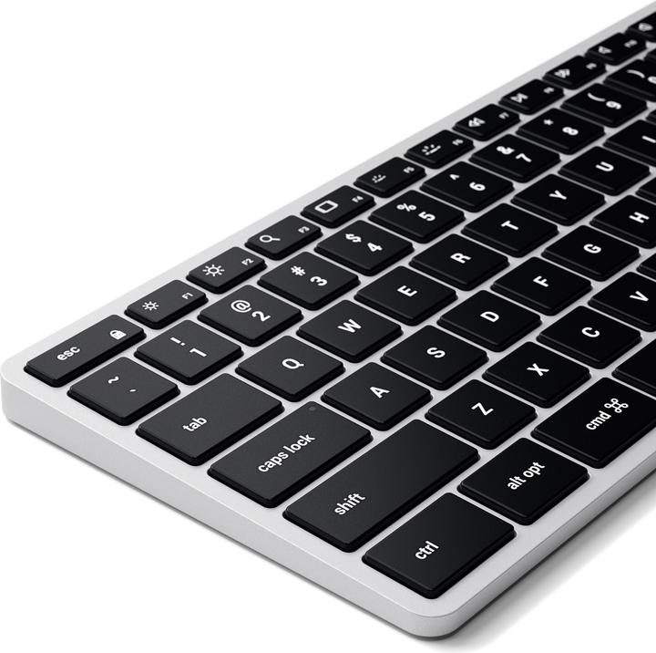 Produktbild Satechi Slim X3 Multisync Backlit Alu BT Keyboard (Mac) (CH, Kabelgebunden, Kabellos)