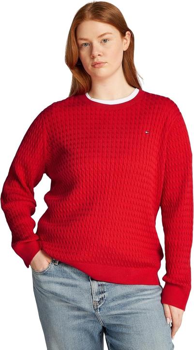 Image du produit Tommy Hilfiger Pull col roulé à manches longues en maille câblée (48)