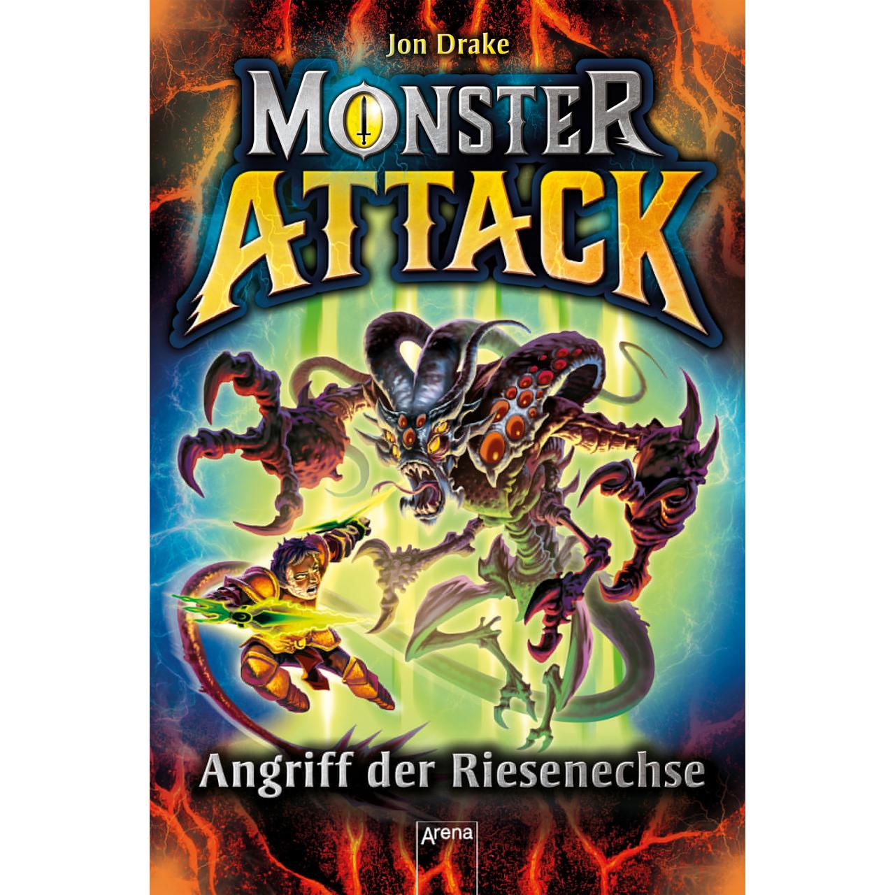 Monster Attack (1). Angriff der Riesenechse, Kinderbücher von Jon Drake, Jan Möller