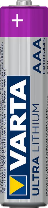 Produktbild Varta ULTRA Lithium (4 Stk., AAA, 1100 mAh)