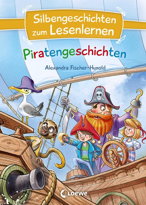 Actual product image Silbengeschichten zum Lesenlernen - Piratengeschichten (German, Alexandra Fischer-Hunold, Ines Rarisch, Loewe first readers, 2021)