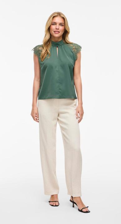 Immagine prodotto Vila VISIMPLY Spitzen Oberteil mit kurzen Ärmeln (38)