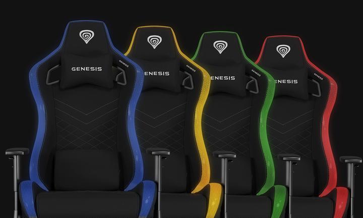 Actual product image Genesis Computer chairs / desks Gaming Chair | Trit 660 RGB | Black