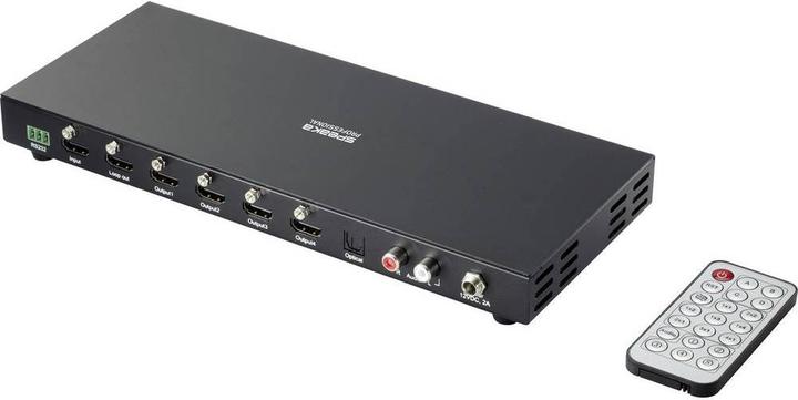Actual product image SpeaKa Professional 1+4 port HDMI switch Ultra HD capable 3840 x 2160 pixels