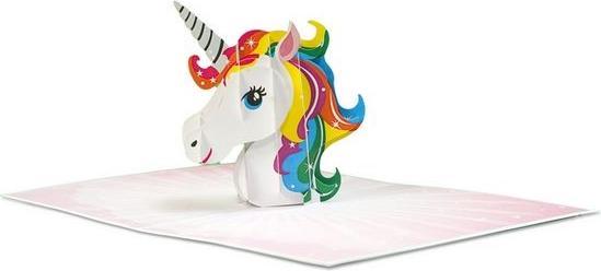 Actual product image MU Classic 3D Pop-Up Birthday greeting card - Unicorn (1 pcs.)