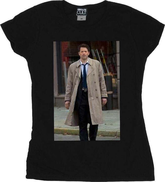 Actual product image Supernatural Womens/Ladies Castiel Photograph Cotton T-Shirt (L)