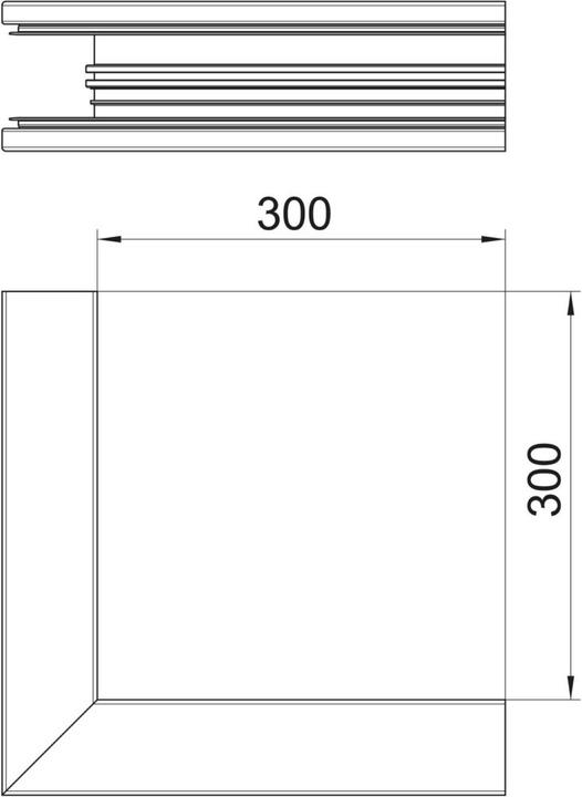 Produktbild OBO Bettermann OBO GA-SA70110RW Ausseneck symm. 70x110mm Alu FS reinweiss R (7 cm)