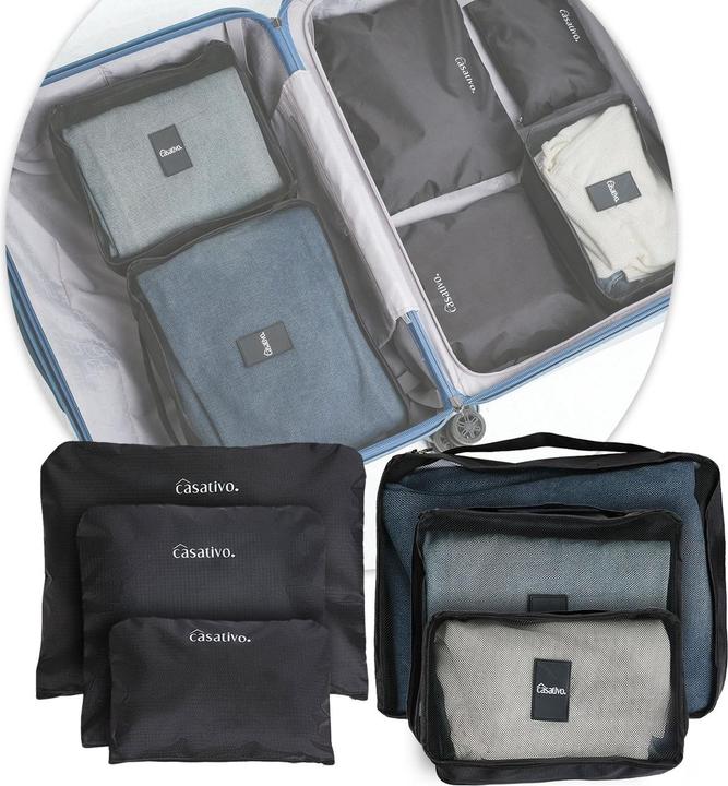 Produktbild Casativo 6er-Set Kleider-Organizer für Koffer, Reisetasche & Co., 6 Grössen